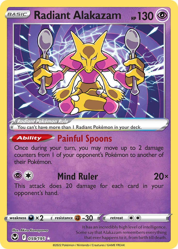 Radiant Alakazam Silver Tempest