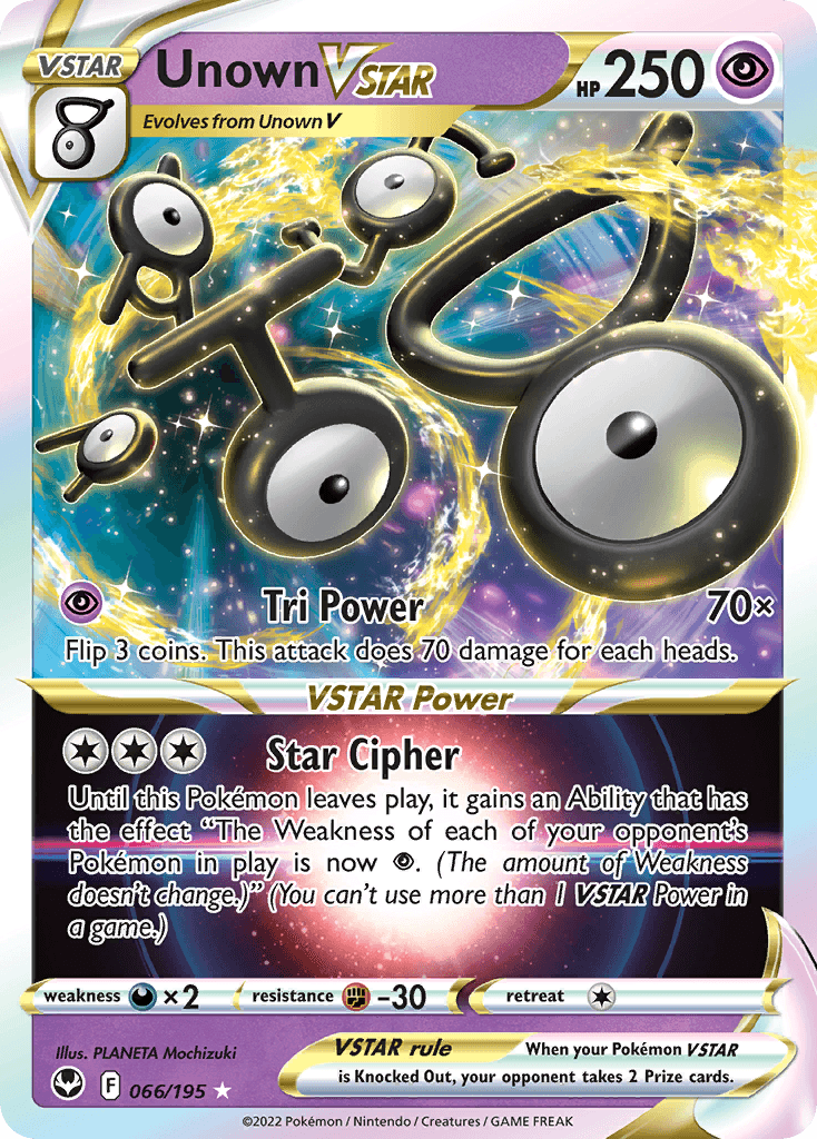 Unown VSTAR Silver Tempest