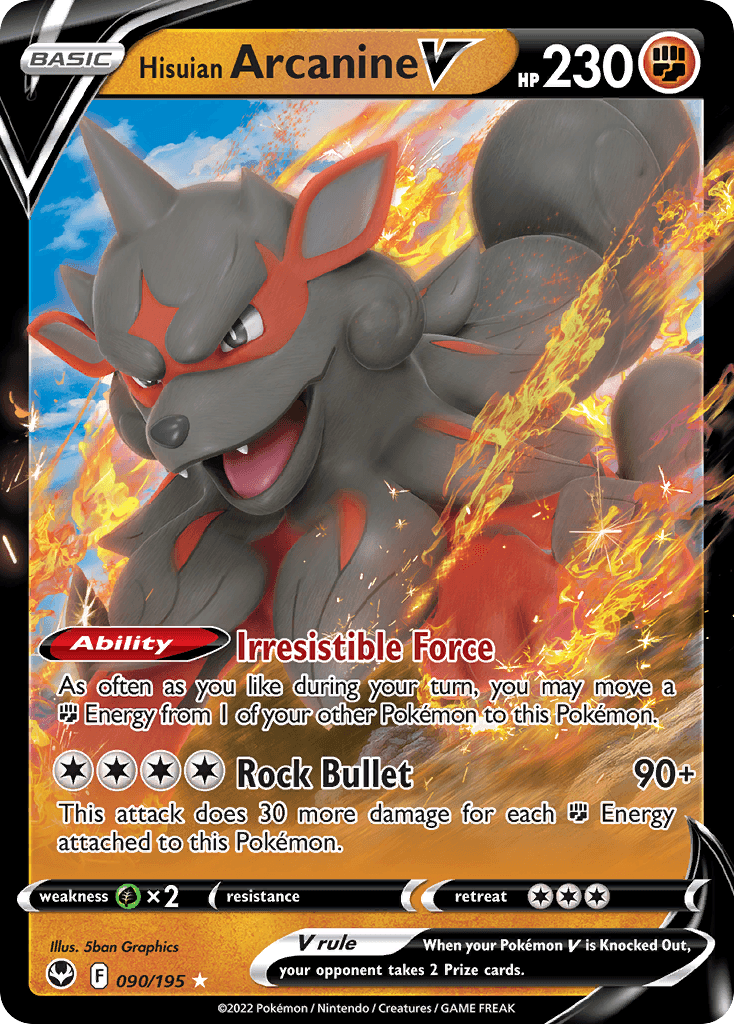 Hisuian Arcanine V Silver Tempest