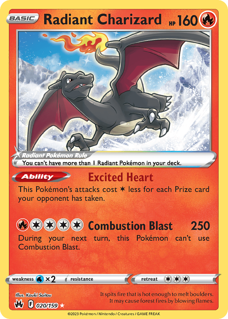 Radiant Charizard Crown Zenith