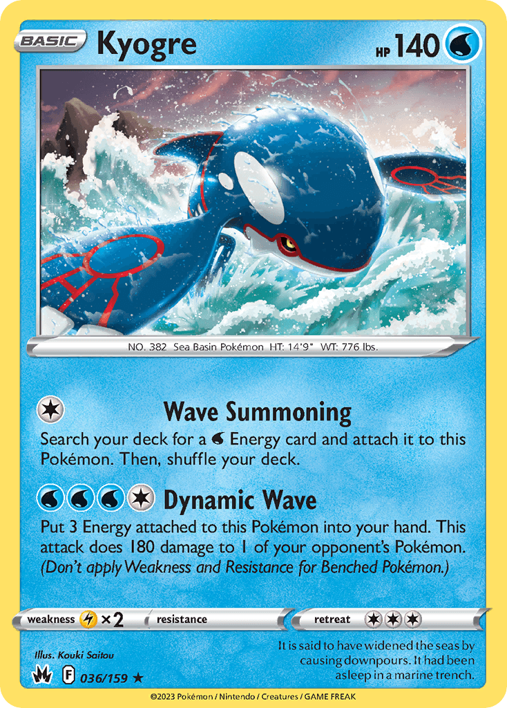 Kyogre Crown Zenith