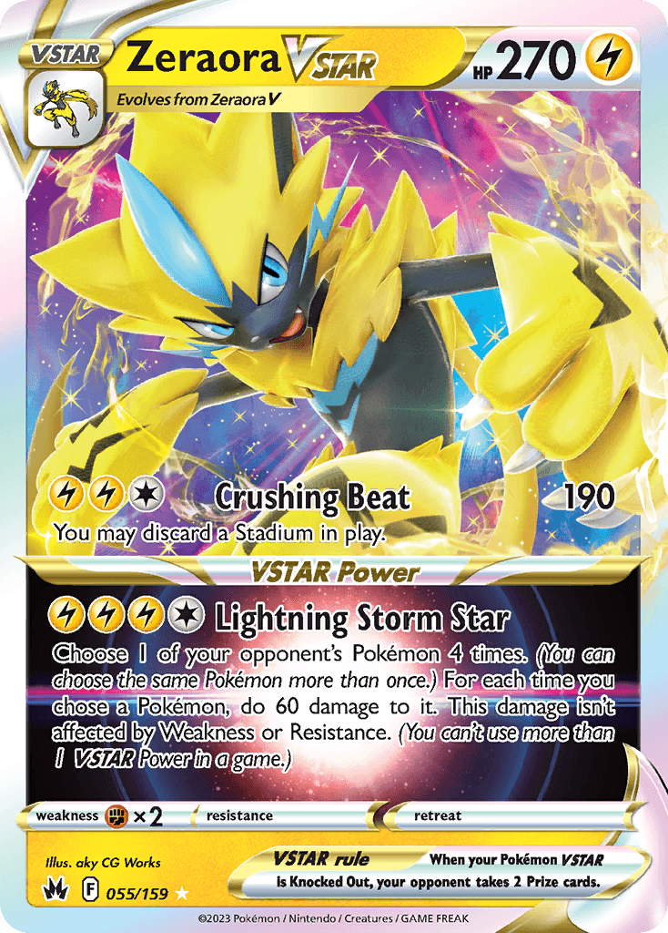 Zeraora VSTAR Crown Zenith