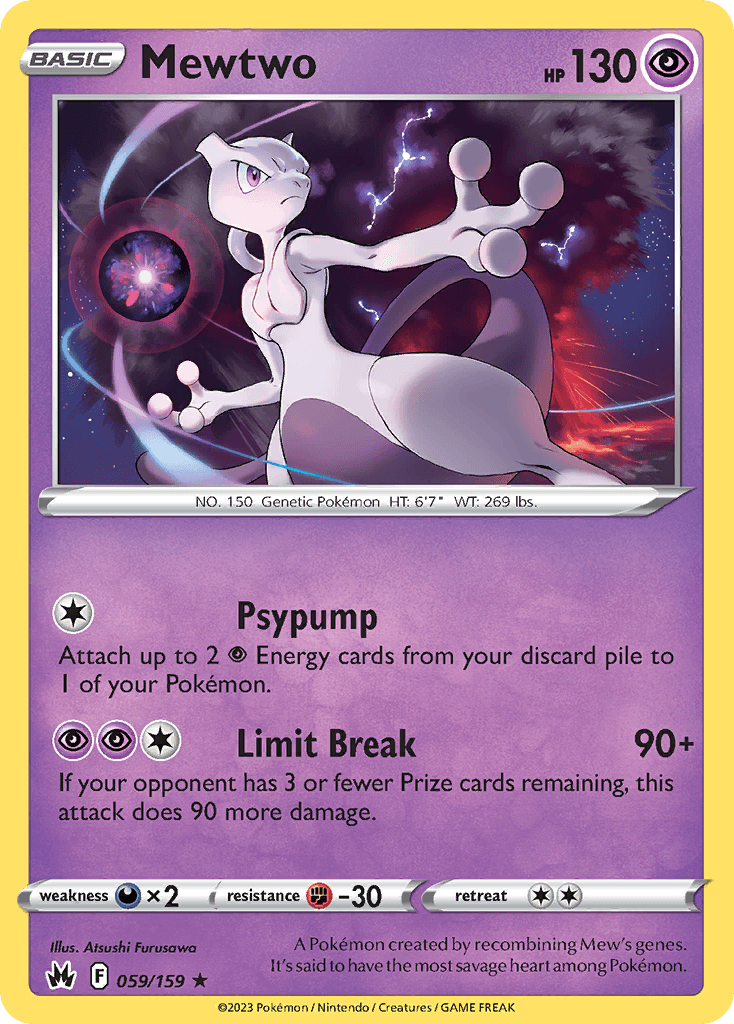 Mewtwo Crown Zenith