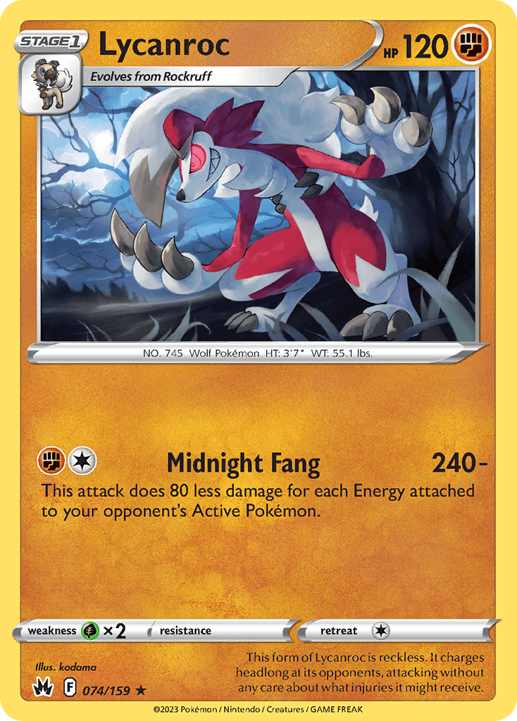 Lycanroc Crown Zenith