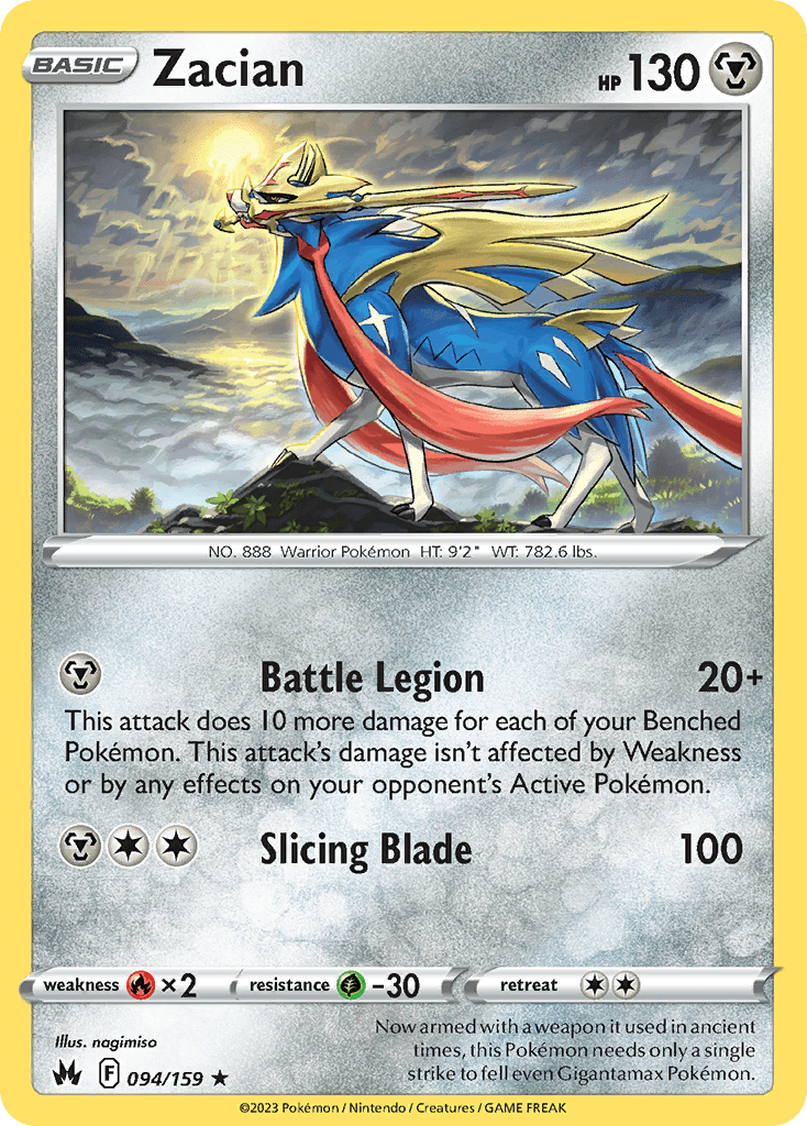 Zacian Crown Zenith