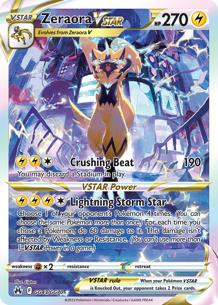 Zeraora VSTAR Crown Zenith Galarian Gallery