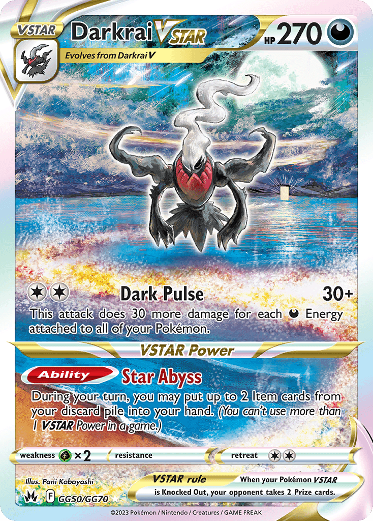 Darkrai VSTAR Crown Zenith Galarian Gallery