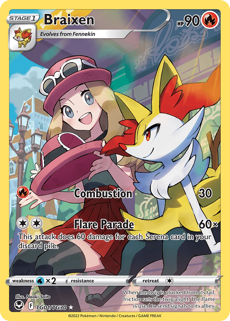 Braixen Silver Tempest Trainer Gallery