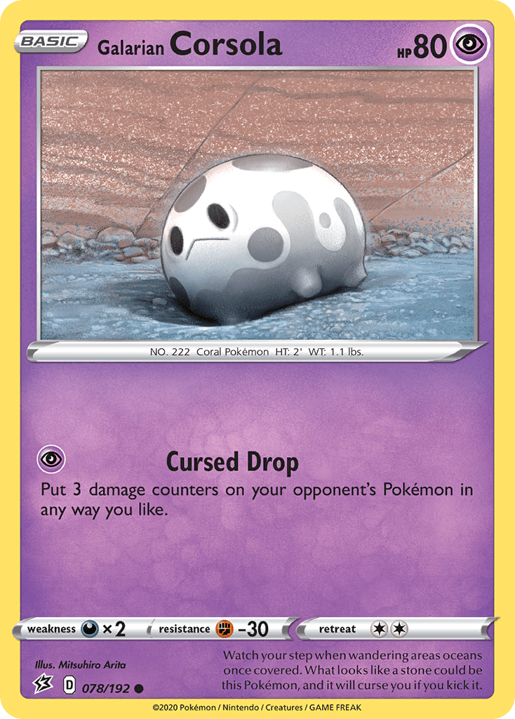 Galarian Corsola Rebel Clash