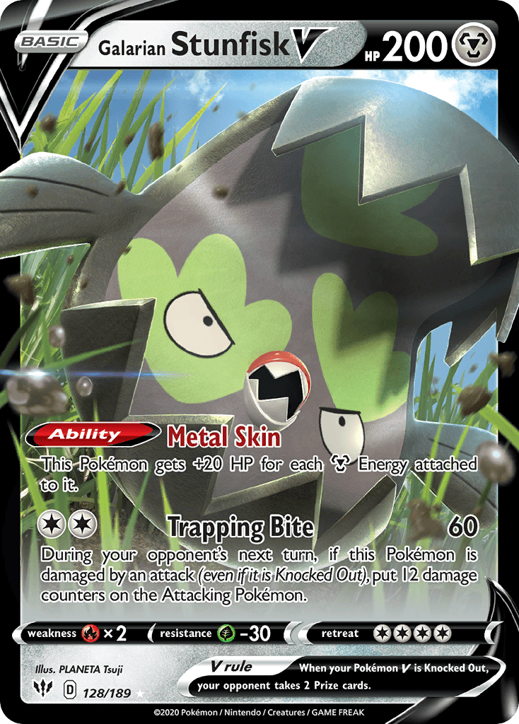Galarian Stunfisk V Darkness Ablaze