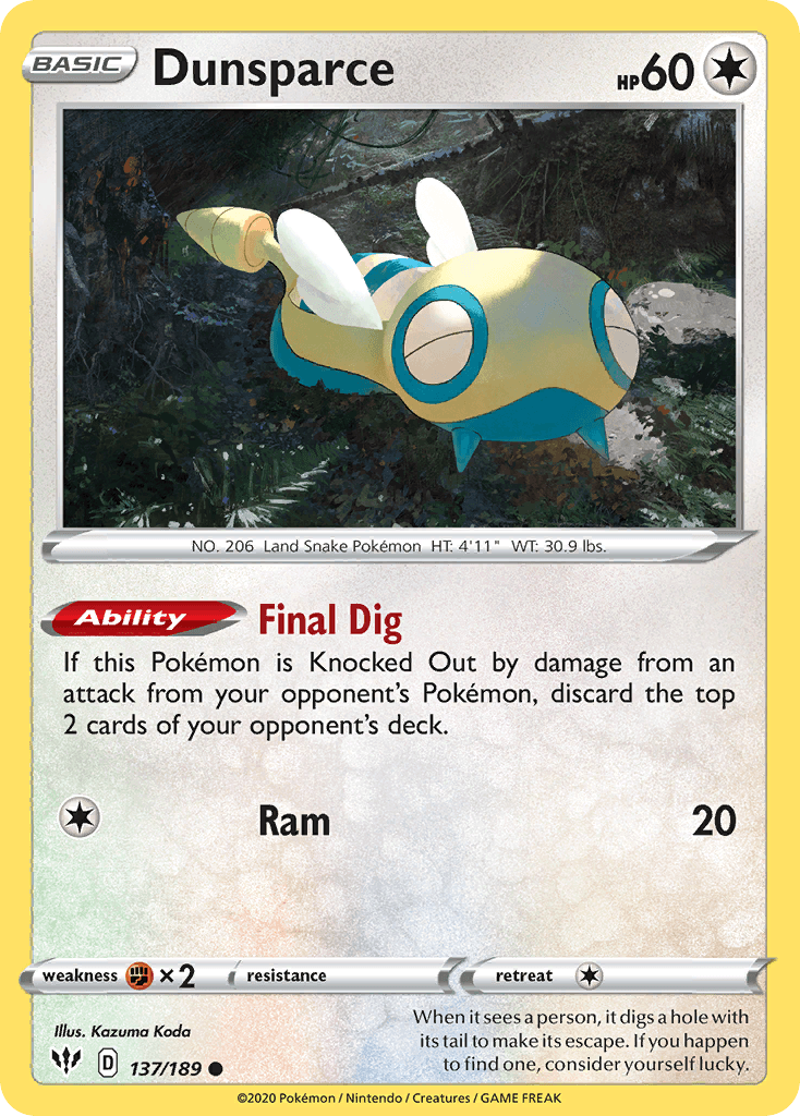 Dunsparce Darkness Ablaze