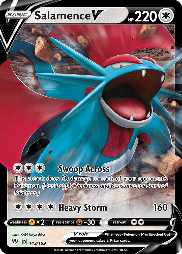 Salamence V Darkness Ablaze