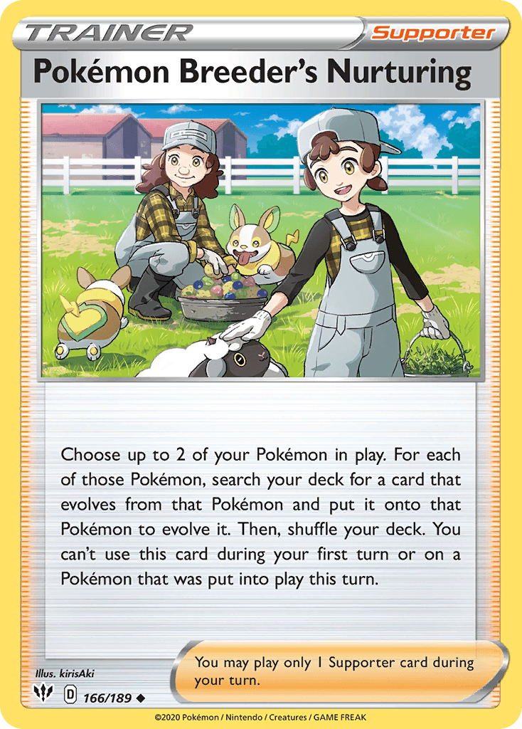 Pokémon Breeder's Nurturing Darkness Ablaze