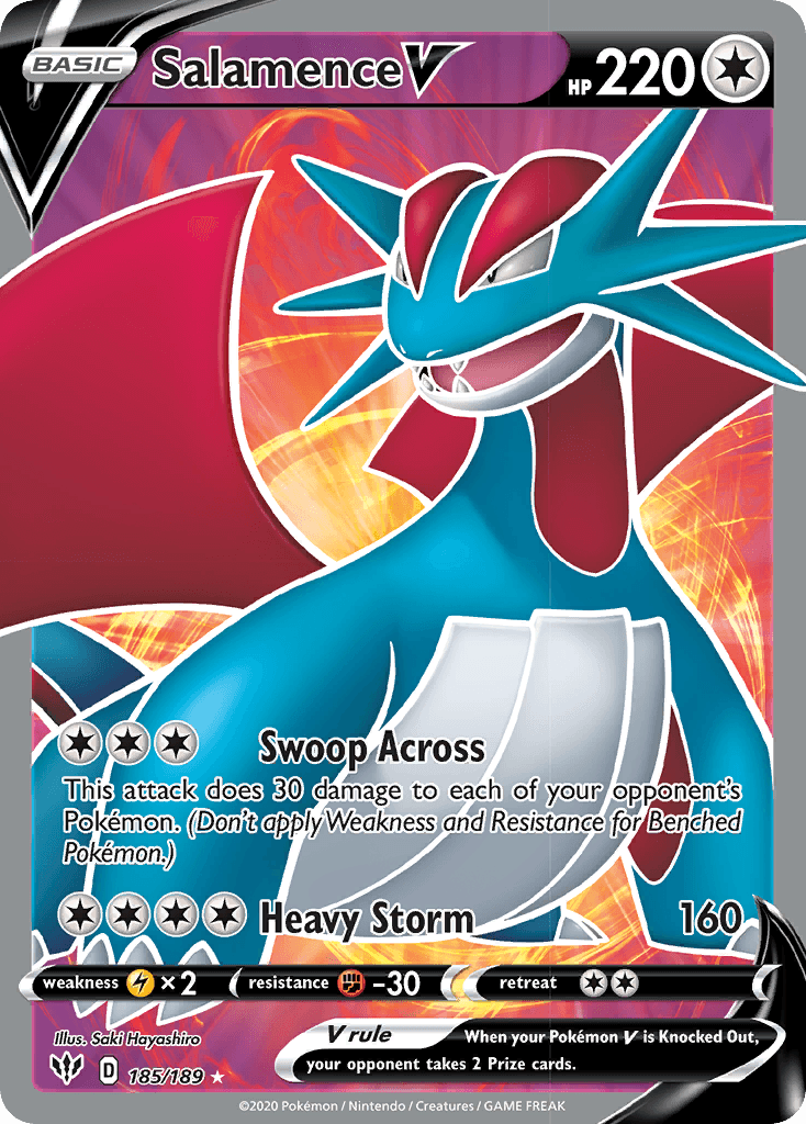 Salamence V Darkness Ablaze