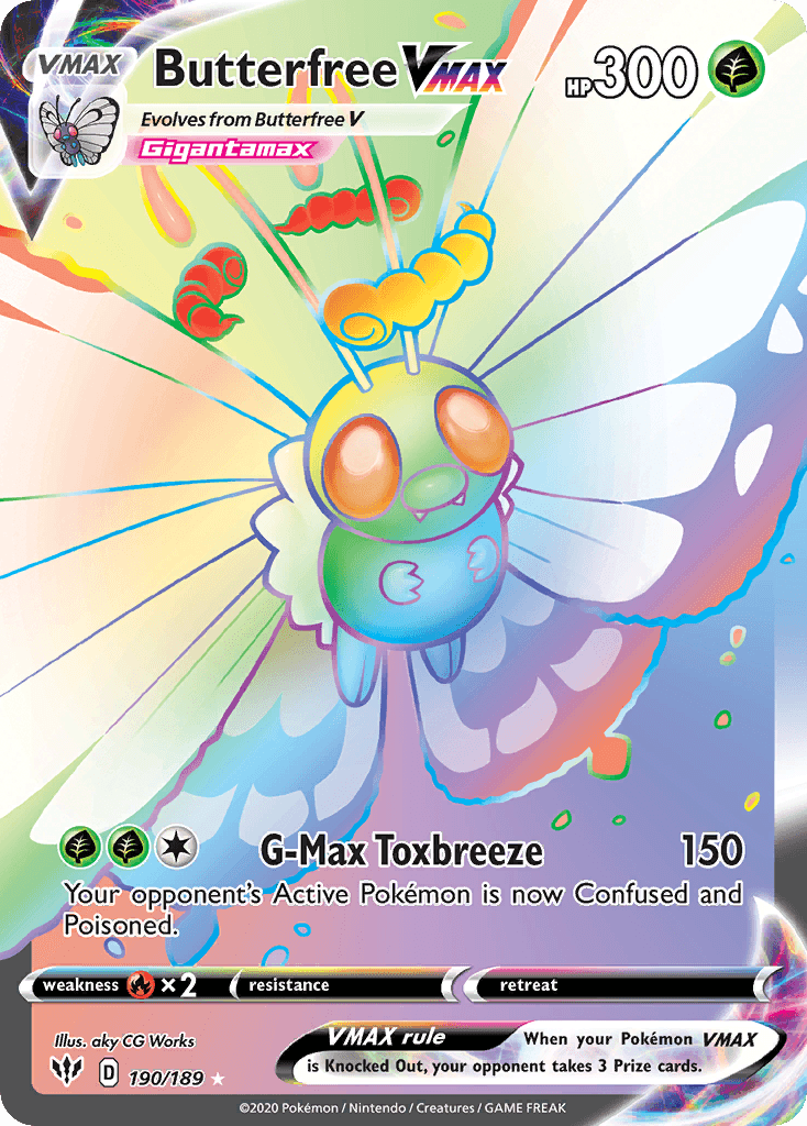 Butterfree VMAX Darkness Ablaze