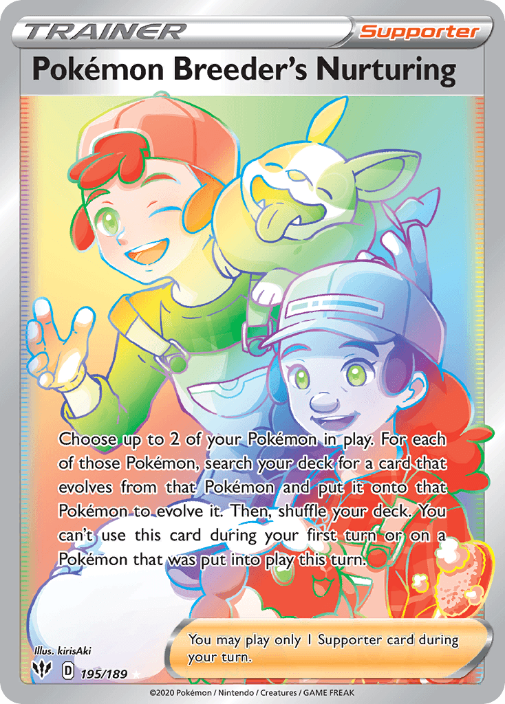 Pokémon Breeder's Nurturing Darkness Ablaze