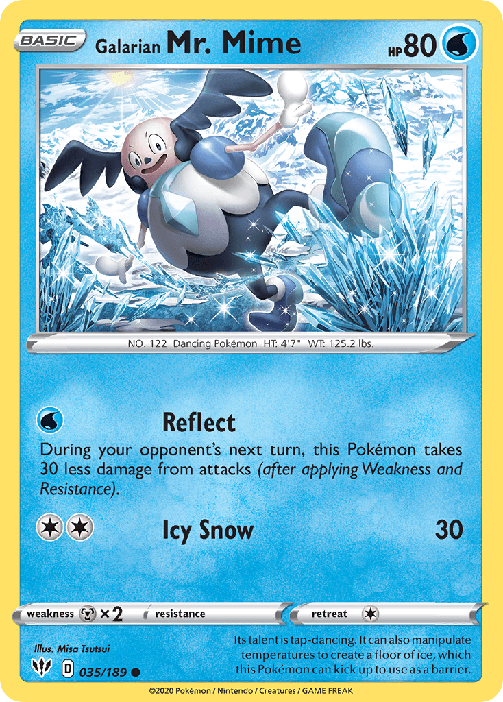 Galarian Mr. Mime Darkness Ablaze