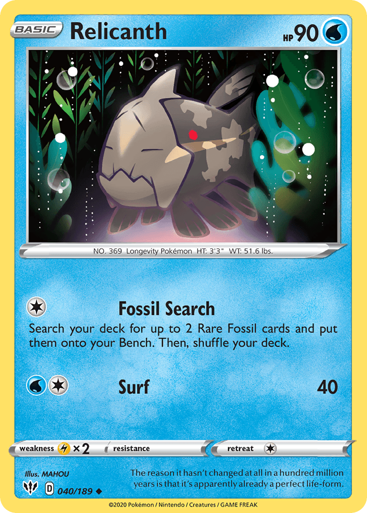 Relicanth Darkness Ablaze