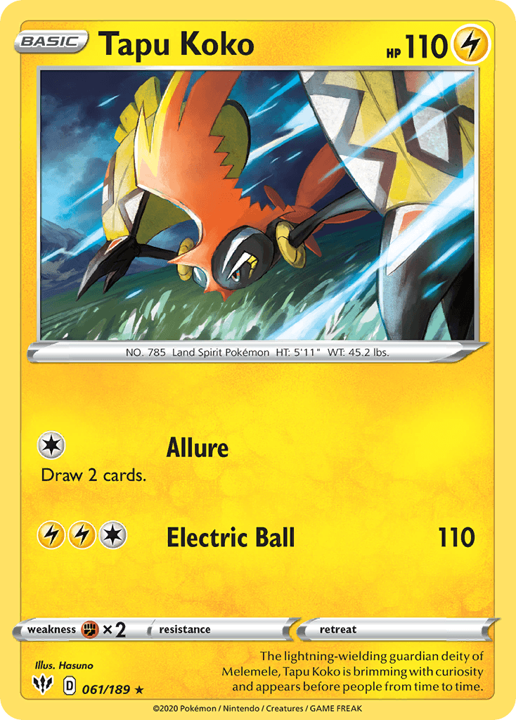Tapu Koko Darkness Ablaze