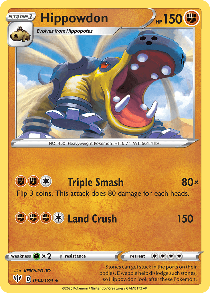 Hippowdon Darkness Ablaze
