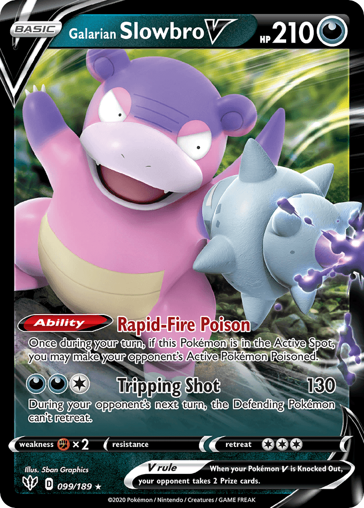 Galarian Slowbro V Darkness Ablaze