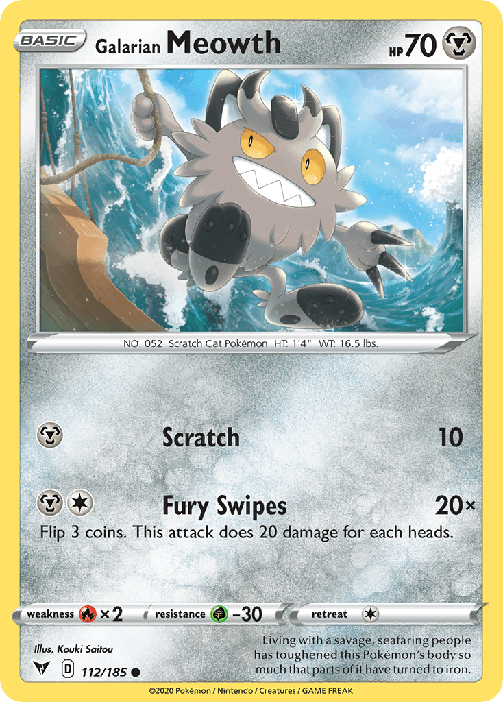 Galarian Meowth Vivid Voltage