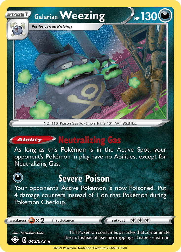 Galarian Weezing Shining Fates