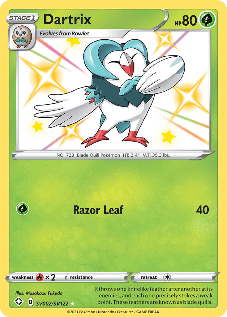 Dartrix Shining Fates Shiny Vault