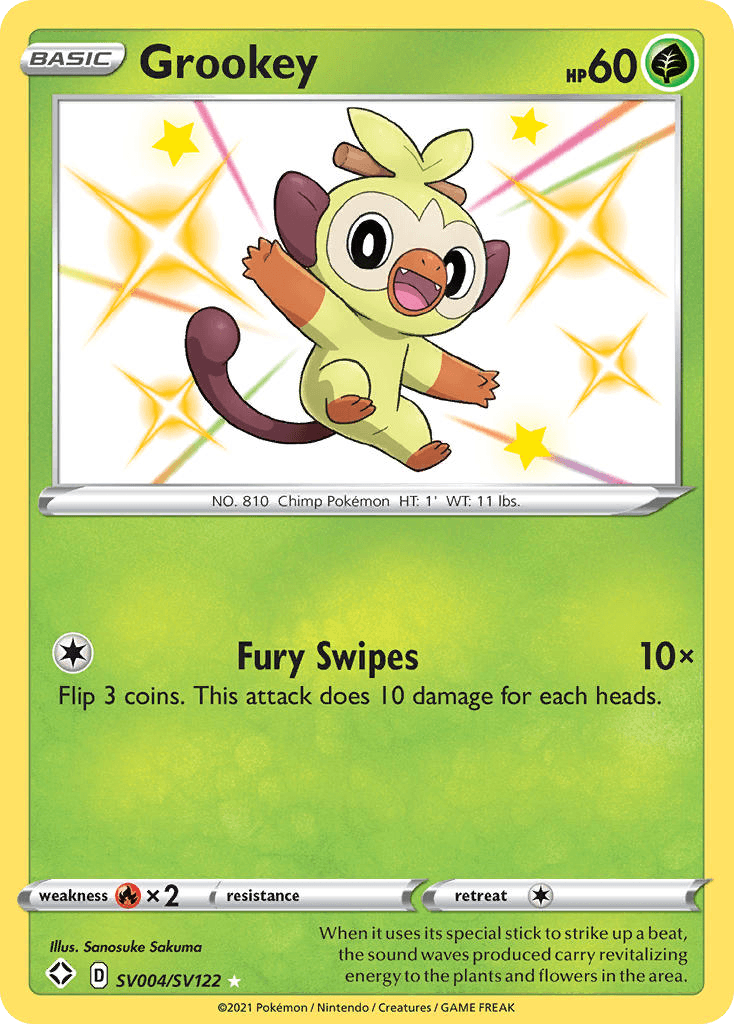 Grookey Shining Fates Shiny Vault