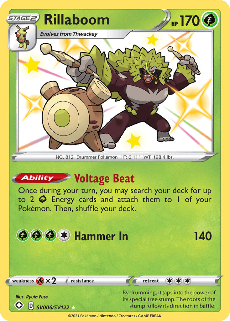 Rillaboom Shining Fates Shiny Vault