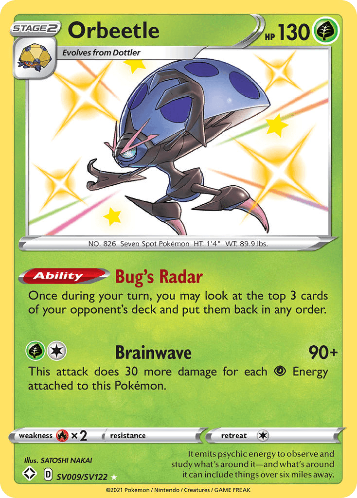 Orbeetle Shining Fates Shiny Vault