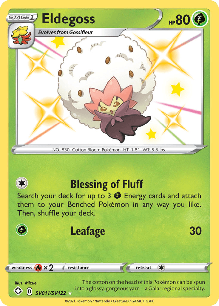 Eldegoss Shining Fates Shiny Vault