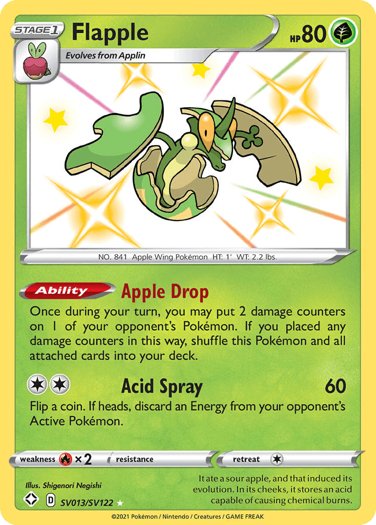 Flapple Shining Fates Shiny Vault