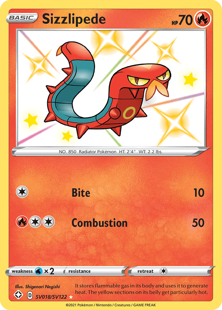 Sizzlipede Shining Fates Shiny Vault