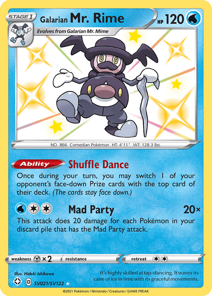 Galarian Mr. Rime Shining Fates Shiny Vault