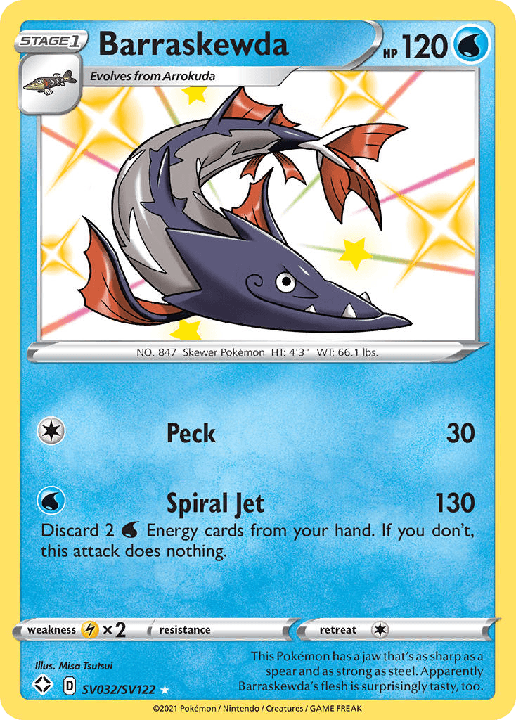 Barraskewda Shining Fates Shiny Vault