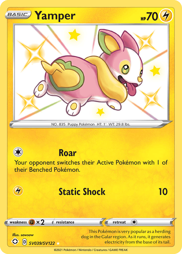 Yamper Shining Fates Shiny Vault