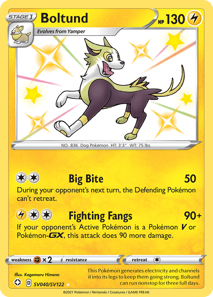 Boltund Shining Fates Shiny Vault