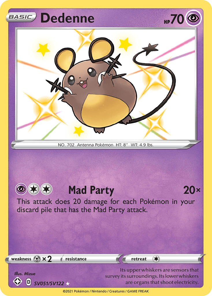 Dedenne Shining Fates Shiny Vault