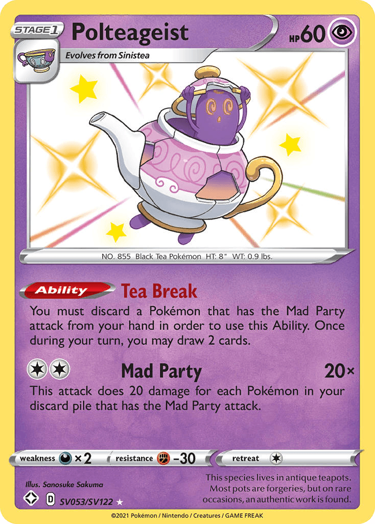 Polteageist Shining Fates Shiny Vault