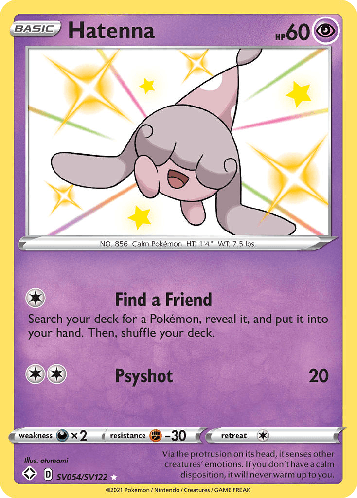 Hatenna Shining Fates Shiny Vault