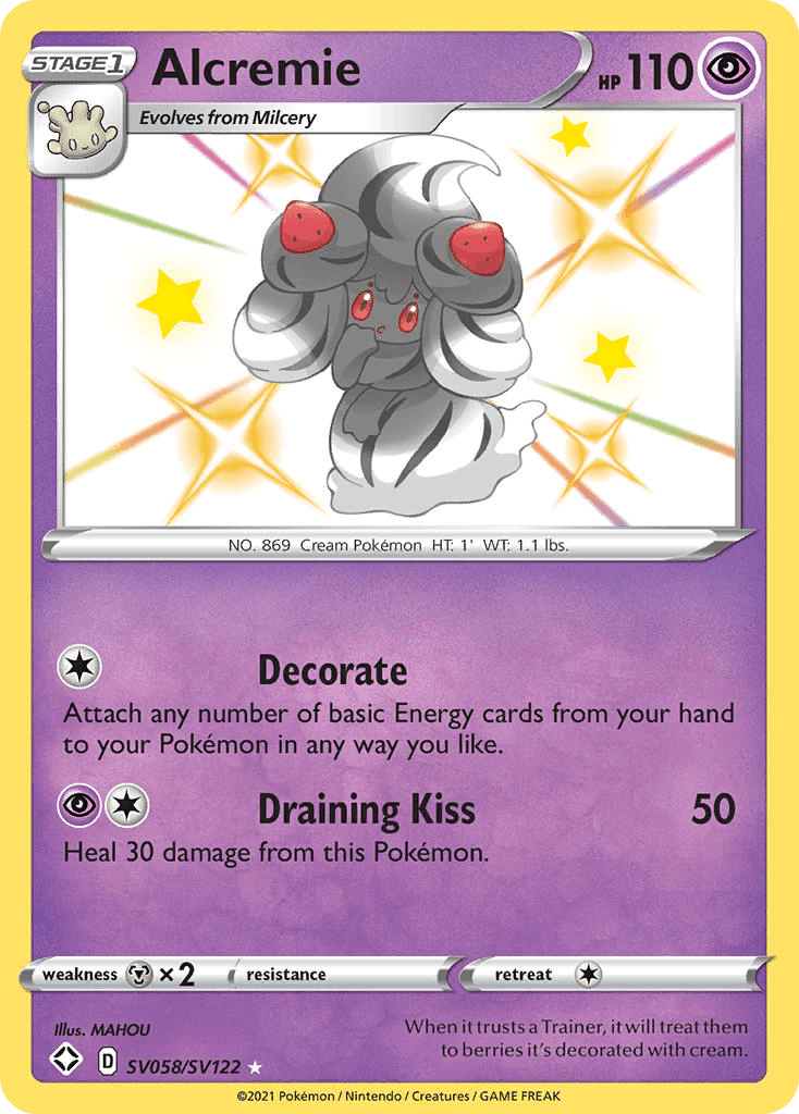 Alcremie Shining Fates Shiny Vault