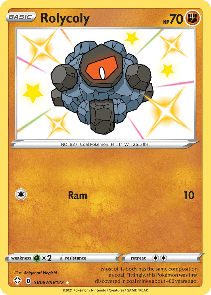 Rolycoly Shining Fates Shiny Vault