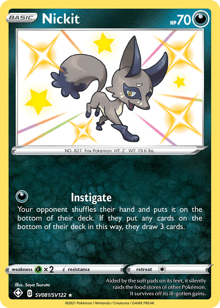 Nickit Shining Fates Shiny Vault