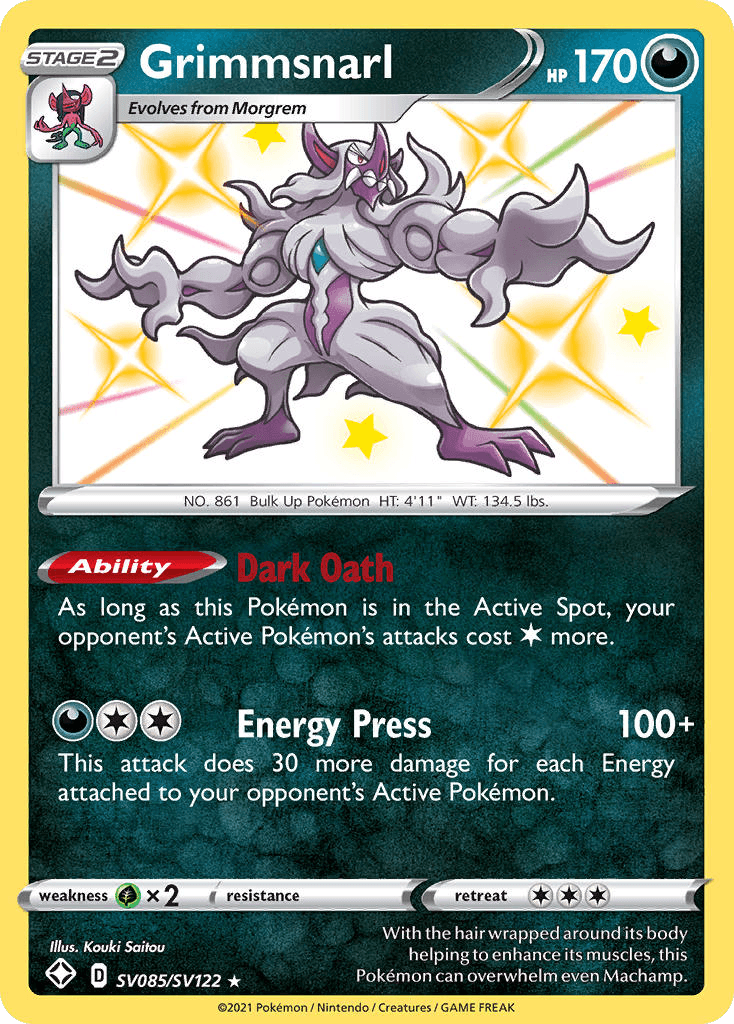 Grimmsnarl Shining Fates Shiny Vault