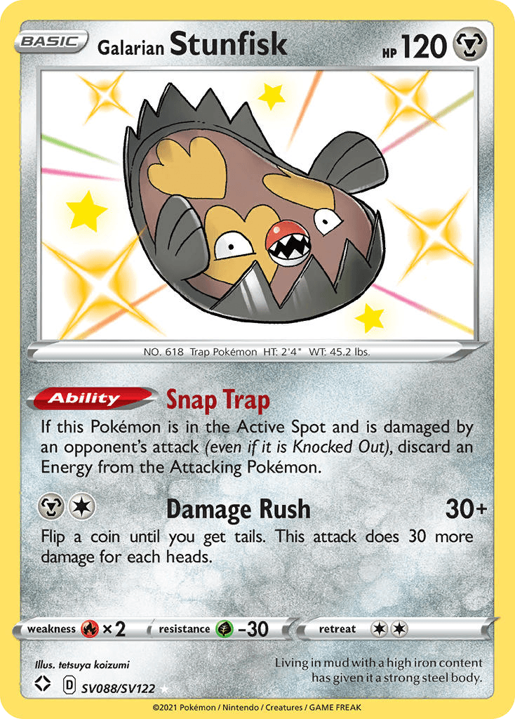Galarian Stunfisk Shining Fates Shiny Vault