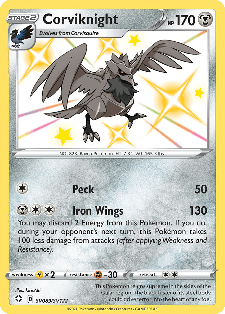 Corviknight Shining Fates Shiny Vault