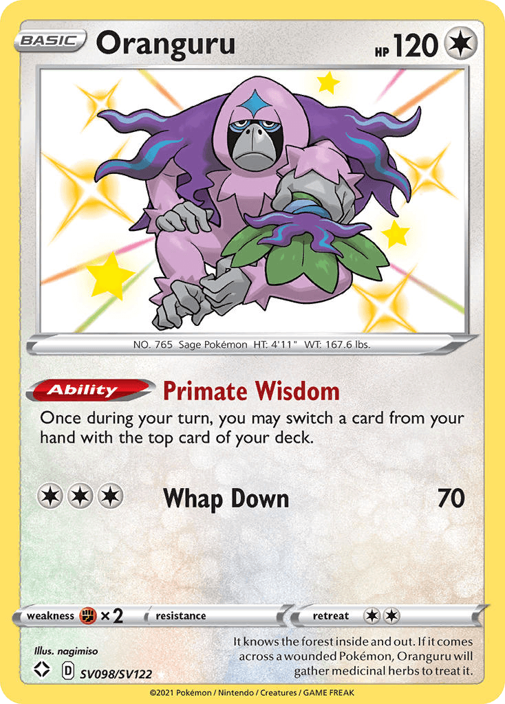Oranguru Shining Fates Shiny Vault