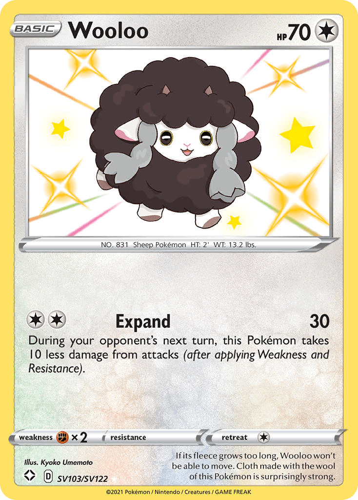 Wooloo Shining Fates Shiny Vault
