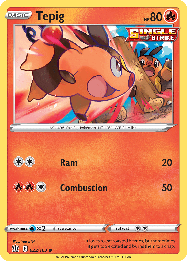 Tepig Battle Styles